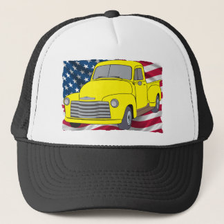 Casquette Camion vintage de Chevy avec le drapeau américain