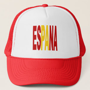 Casquette camionneur blanc rouge ESPANA
