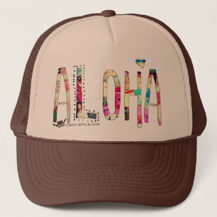 Casquette Camionneur de COLLAGE de CWA ALOHA