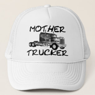 CASQUETTE CAMIONNEUR DE MÈRE - NOIR ET BLANC