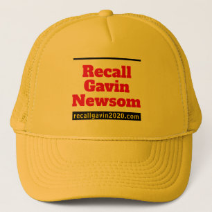Casquette Camionneur jaune chapeau recallgavin2020