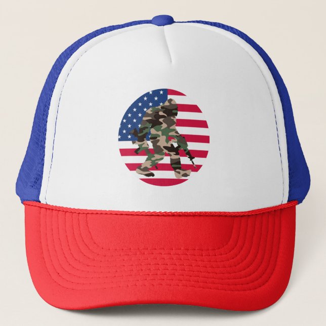 Casquette Camo Bigfoot Sasquatch (Devant)