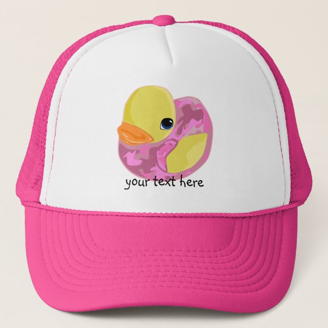 Casquette Camo rose Ducky (Devant)