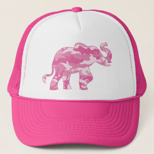 Casquette Camoflauge Rose-Éléphant