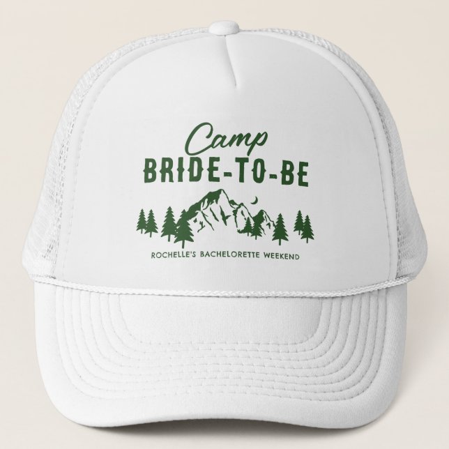 Casquette Camp Bachelorette Future Mariée (Devant)
