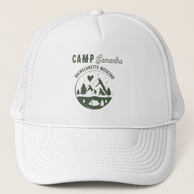 Casquette Camp Bachelorette Party Camping Bach Weekend (Devant)