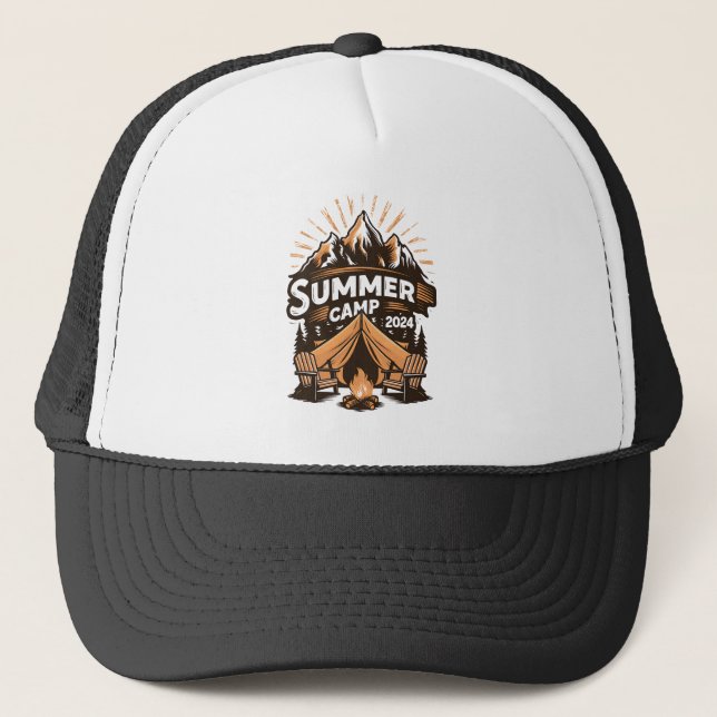 Casquette Camp d'été 2024 Correspondance de vacances de camp (Devant)
