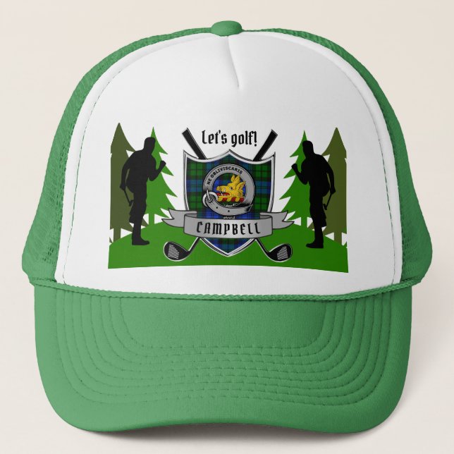 Casquette Campbell Personnalisé Clan Badge Golf (Devant)