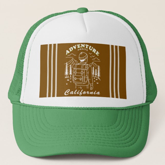 Casquette camping - California (Devant)
