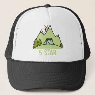 Casquette Camping cinq étoiles