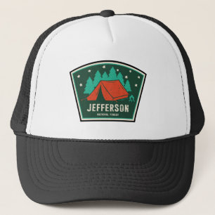 Casquette Camping dans la forêt nationale de Jefferson