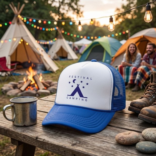 Casquette Camping de festival  (AI Modified )