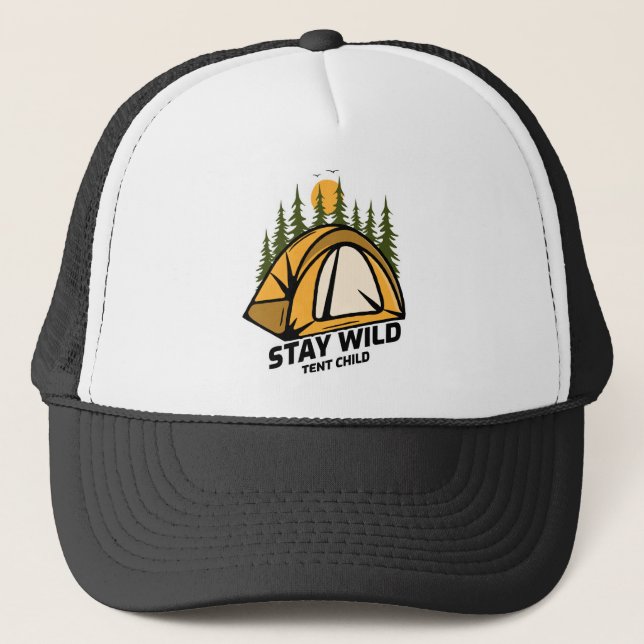Casquette Camping de tente (Devant)