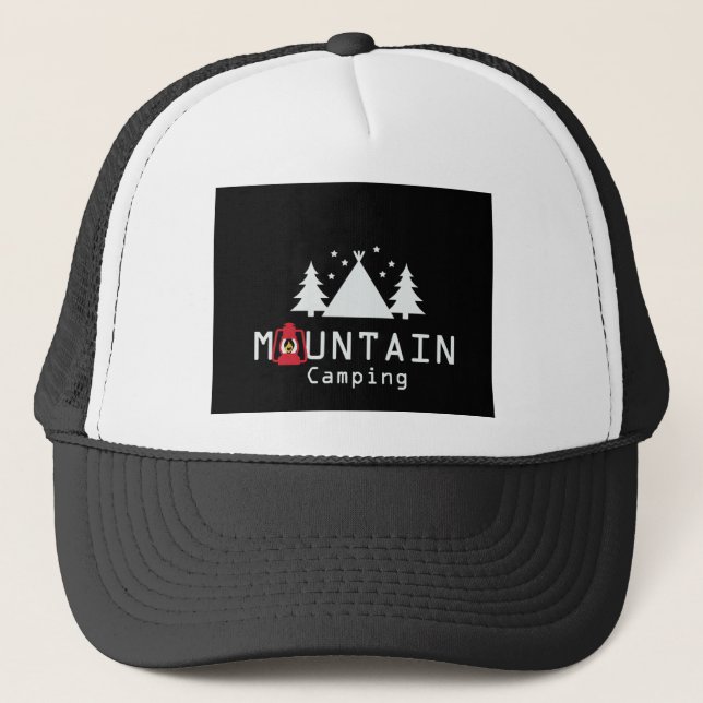 Casquette camping en montagne (Devant)