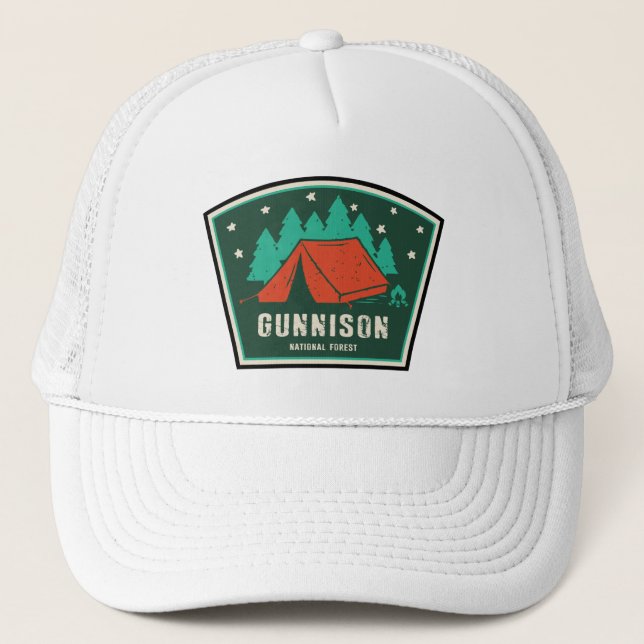 Casquette Camping forestier national de Gunnison (Devant)