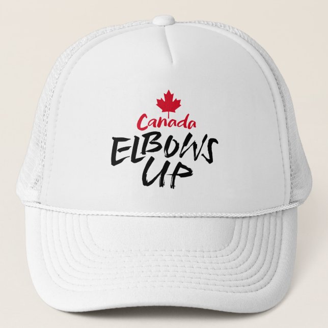 Casquette CANADA Coude en l'air la feuille d'érable rouge n' (Devant)