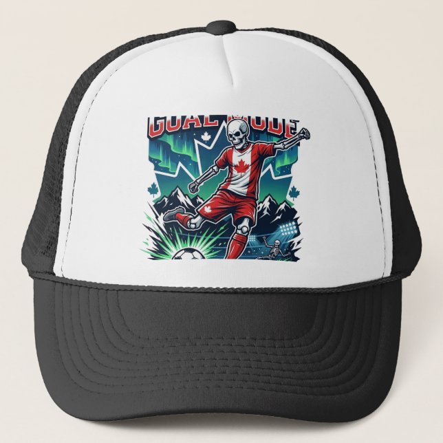 Casquette Canada Mode de but squelette attaquant nations dyn (Devant)