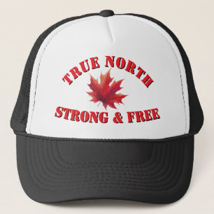 Casquette Canada Vraie Nord Forte et libre Feuille d'érable