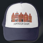 Casquette Canal House Row Amsterdam Hollande Travel<br><div class="desc">Montrez votre amour pour la Hollande avec cette douce et charmante Amsterdam abrite un tee art motif. Fait un grand cadeau d'anniversaire ! Vous pouvez également le customiser et ajouter ou modifier le texte. Consultez ma boutique pour plus de couleurs et de motifs ! Et plus d'articles assortis comme des...</div>