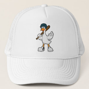 Casquette Canard au baseball avec raquette et casque de base