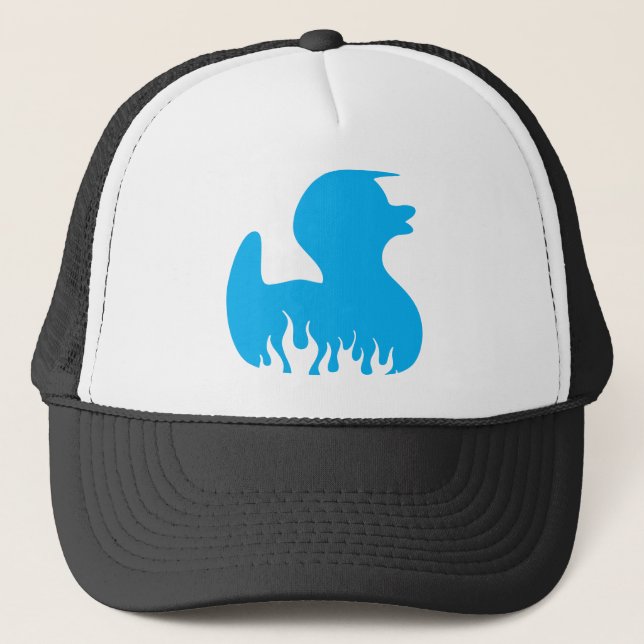 Casquette Canard bleu de rockabilly (Devant)