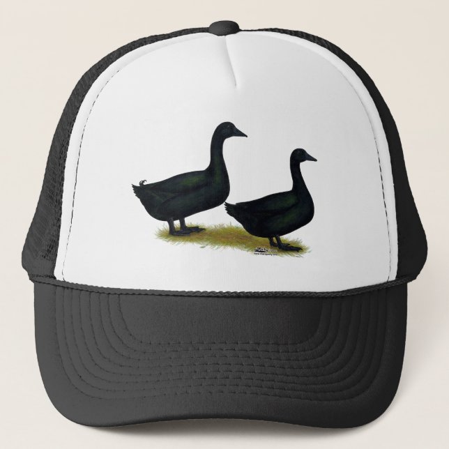 Casquette Canards : Cayugas noirs (Devant)