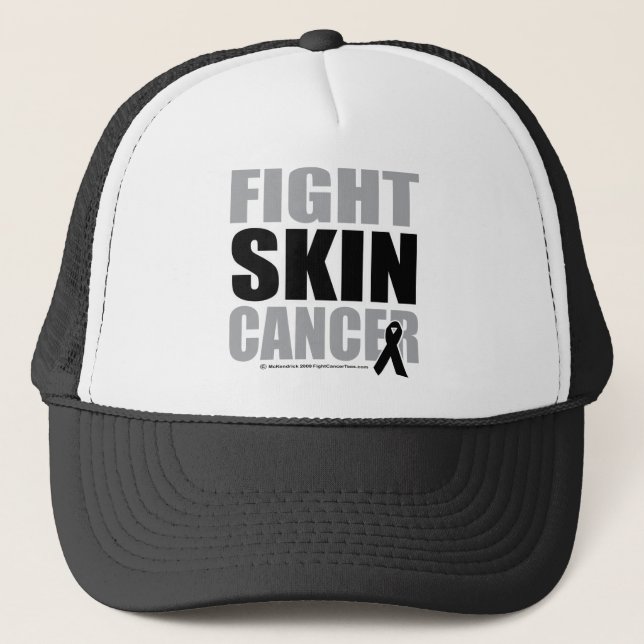 Casquette Cancer de la peau de combat (Devant)