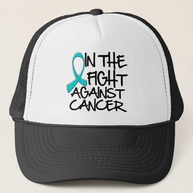 Casquette Cancer de l'ovaire - Dans la lutte (Devant)
