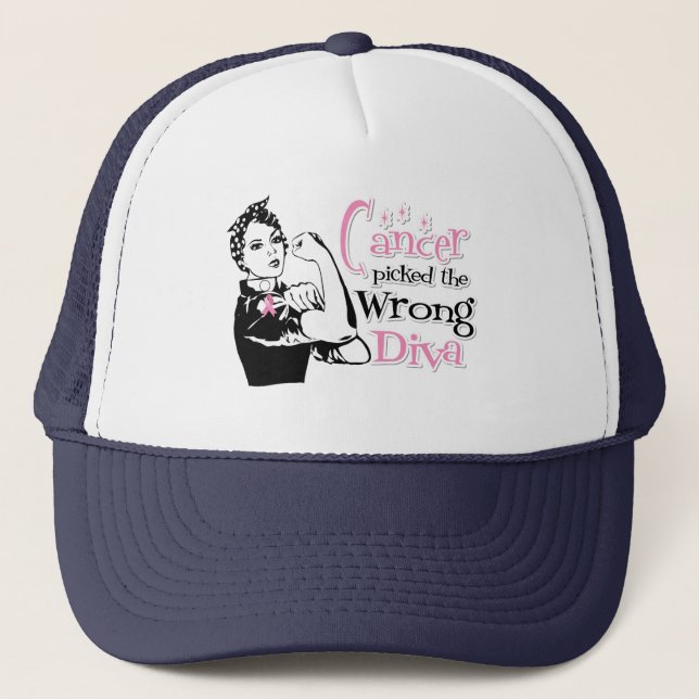 Casquette Cancer Du Sein : Le Mauvais Diva (Devant)
