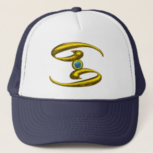 CASQUETTE CANCER, JEWEL D'ANNIVERSAIRE D'OR ZODIAC