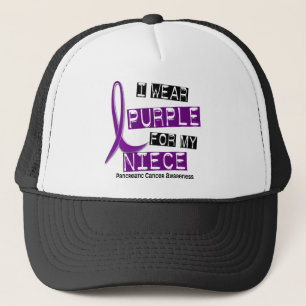 Casquette Cancer pancréatique JE PORTE la nièce du POURPRE