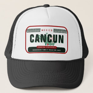 Casquette Cancún Mexique Palm Tree Vintage voyage Souvenir