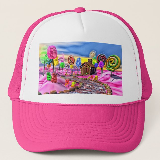 Casquette Candyland rose (Devant)