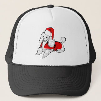Casquette caniche de noël santa claus