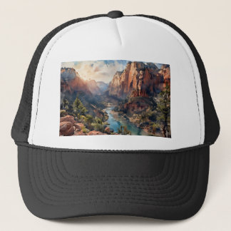 Casquette Canyon de Zion au lever du soleil, 