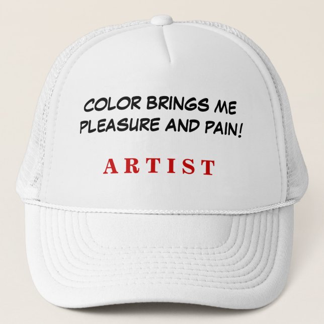 CASQUETTE CAP COULEUR PLAISIR ET DOULEUR (Devant)