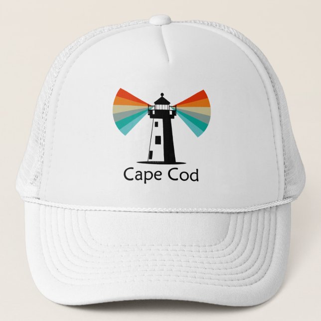 Casquette Cape Cod Massachusetts Phare Arc-en-ciel (Devant)