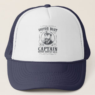 Casquette Capitaine de bateau à moteur drôle Pontoon bateau