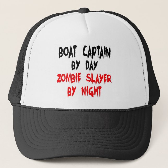 Casquette Capitaine de bateau Zombie Slayer (Devant)