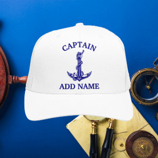 Casquette Capitaine de la corde d'Ancre nautique vintage