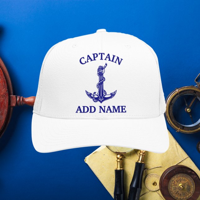 Casquette Capitaine de la corde d'Ancre nautique vintage (Créateur téléchargé)