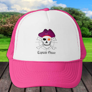Casquette Capitaine "Grace" & Pirates - L'île au trésor /Fil
