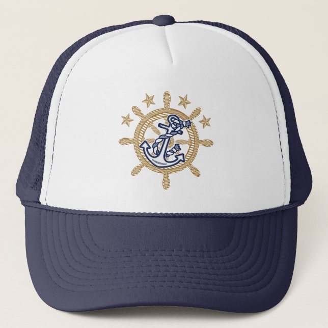 Casquette Capitaine nautique de capitaine premier compagnon (Devant)