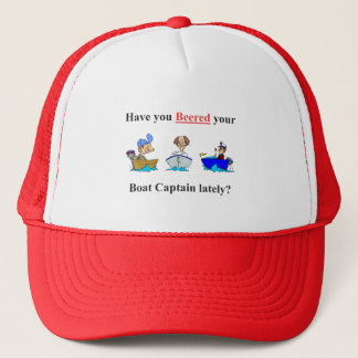 Casquette Capitaine nouveau noir rouge de bateau de Beered