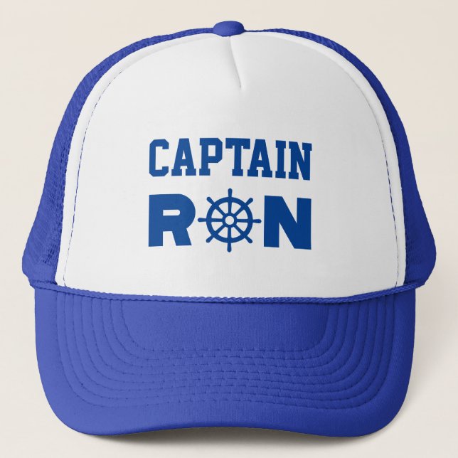 Casquette Capitaine Ron Trucker Chapeau (Devant)