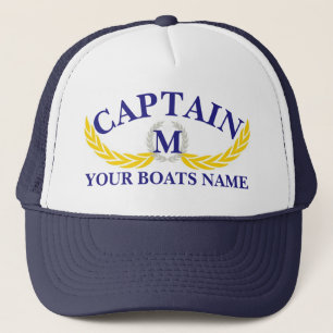 Casquette Capitaines de motif d'ancre de nom de bateau de