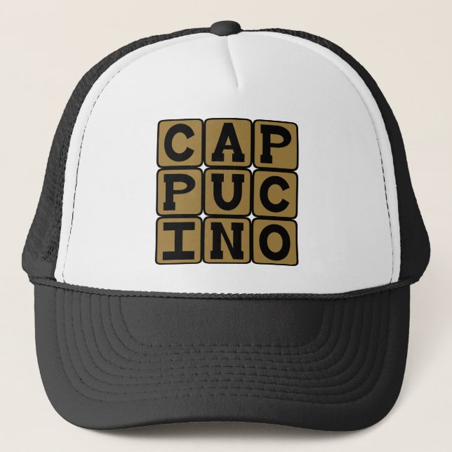 Casquette Cappuccino, boisson italienne (Devant)