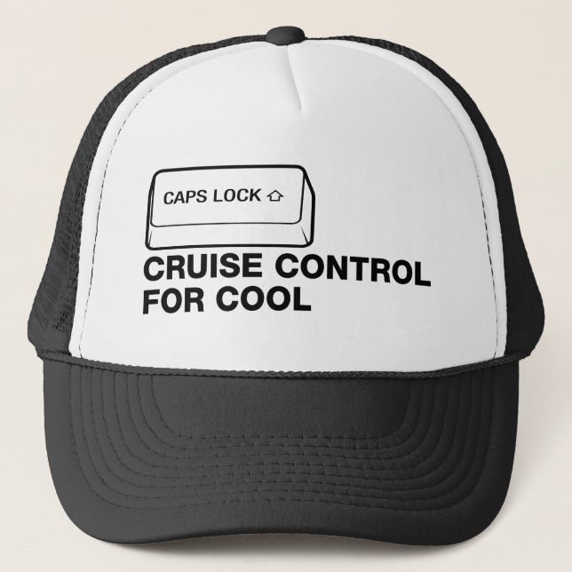 Casquette capslock - contrôle de croisière pour le cool (Devant)