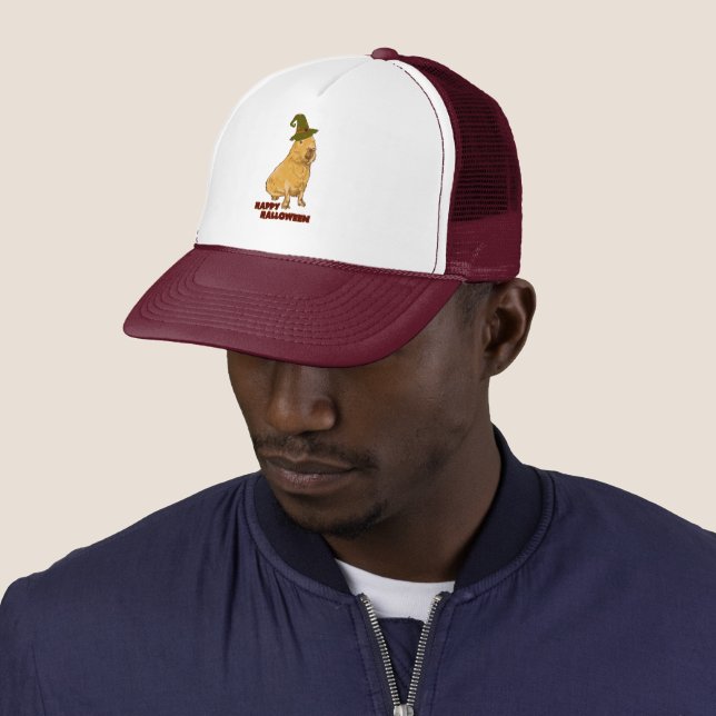 Casquette Capybara drôle - Rongeur d'Halloween (En situation)