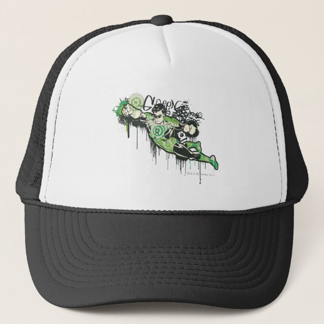 Casquette Caractère Graffiti de lanterne verte (Devant)